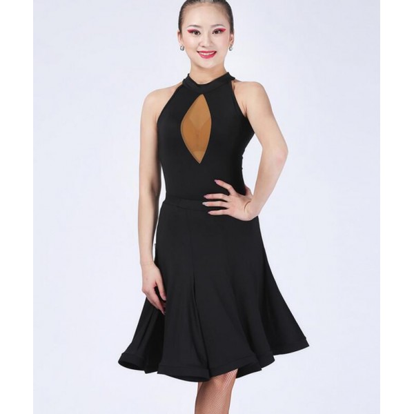 Backless Halter Top Dresses