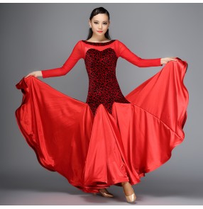 Children Latin Dance Wear : Girls children kids velvet latin dance ...