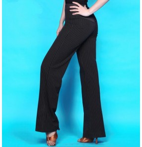 Women's striped latin dance pants 