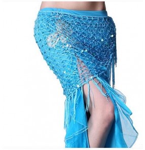 Women's triangle tassel belly dance hip scarf belly dance costume only hip scarf