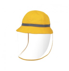 kids Anti-spray saliva fisherman's cap direct splash proof Luminous band safety protective hat for boy and girls