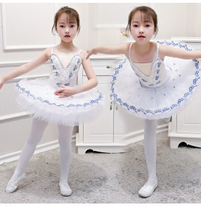 Kids ballet dance dress children classical tutu skirts ballerina dress stage performance ballet dance dress 