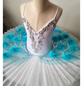 Kids ballet dresses girls tutu pancake skirts vestito da balletto per bambini ballerina dress modern dance stage performance costumes