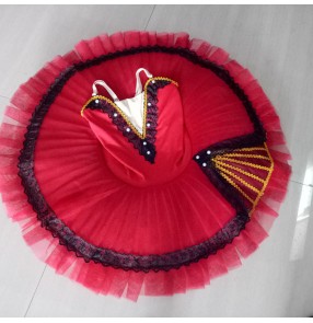 Kids ballet dresses tutu skirts pancake skirts classical ballerina stage performance ballet dresses costumes