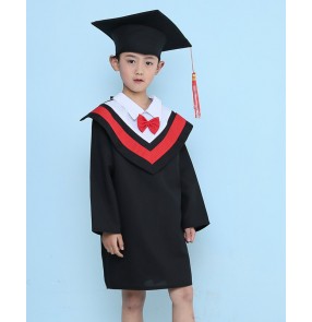 Kids boys photos Doctor suit children Kindergarten bachelor dress primary pre school student dress graduation ceremony photo small doctor dress costume