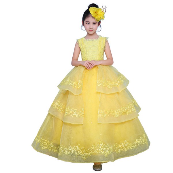 yellow gown for kids