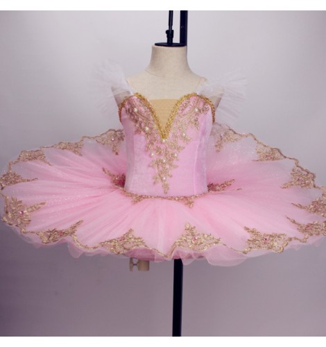 Kids girls modern ballet dance dresses pink classical ballerina pan ...