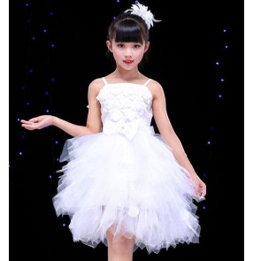 kids jazz dance dress princes modern dance dress chorus school model show stage performance dress