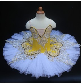 Kids swan lake classical pancake skirt ballet dance dress ballerina ballet dance dress tutu skirts