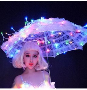 Led light jazz dance umbrella photos studio singers dancers stage performance show model stage performance led umbrella props 