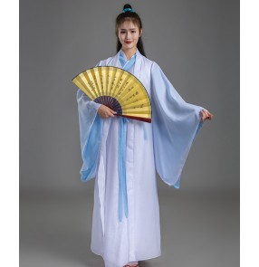 men Chinese traditional Hanfu stage performance tang scholar swordsmen warrior drama cosplay dresses robes