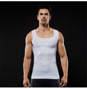 Men's Abdomen Tight Top Body Sculpting Vest Sports Men's belly trimmer Body shaper clothing shape wear tank
