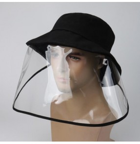  Men's anti-spray saliva fisherman's cap with face shield  dust virus proof safety protect sun hat