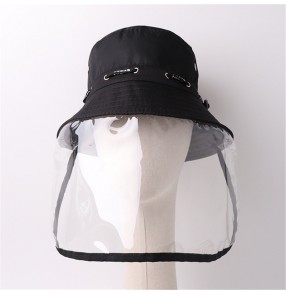 Men's anti-spray saliva outdoor fisherman's cap with face shield dust proof protective sunhat for unisex