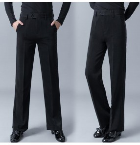 Men's ballroom latin dancing pants male flamenco waltz tango dancing pants trousers stage performance rumba chacha dance dresses