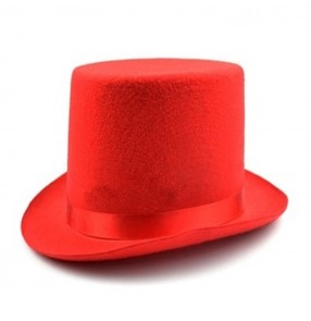 Men's night club jazz dance show magician hats hiphop street dance stage performance hats fedoras 13cm height