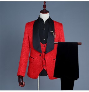 Men's singers host night club dj performance blazers male modern dance photography groomsmen coats 