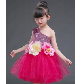 Modern dance jazz singers host chorus stage performance party cosplay dresses for kids children school competition dance studio dancing costumes