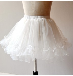 princess dress petticoat for kids stage performance ballet dress under skirt children's half-length boneless pettiskirt wedding dress under skirt