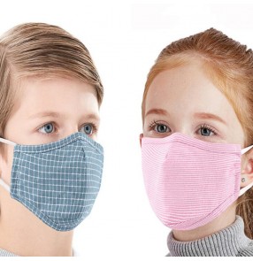 Reusable face mask for kids cotton anti-dust PM2.5 with activated carbon filter protective mouth mask for children