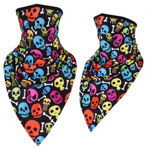 Reusable face mask for women and men dust proof sunscreen triangle scarf neck guard riding protective mouth mask for unisex