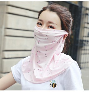 Reusable mask sunscreen dust proof outdoor riding breathable face neck scarf protective mouth mask for women