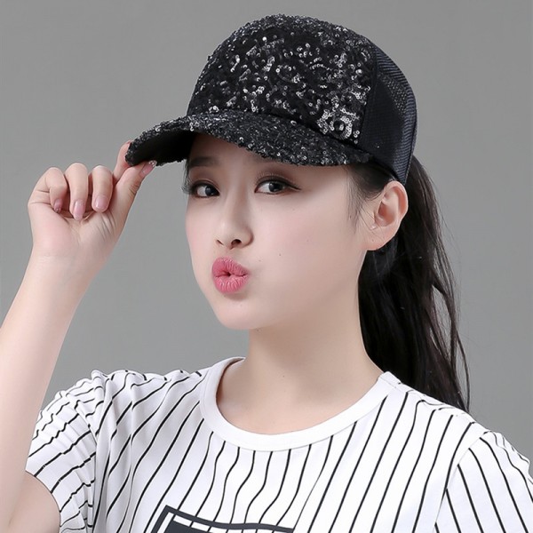 Sequin JAZZ HIP Hop dance hat Sun hat sunscreen baseball cap fashion ...