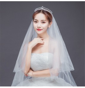 Silver crystal crown bridal crown wedding headdress birthday crown bridal jewelry photos shooting headband hoop for women