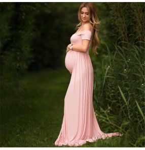 Summer maternity dress pregnant women front split clothing  photography shooting dress for pregnancy women
