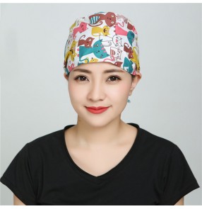 Surgical cap home hygiene chef kitchen cooking dustproof fume hat turban night cap female doctor hat