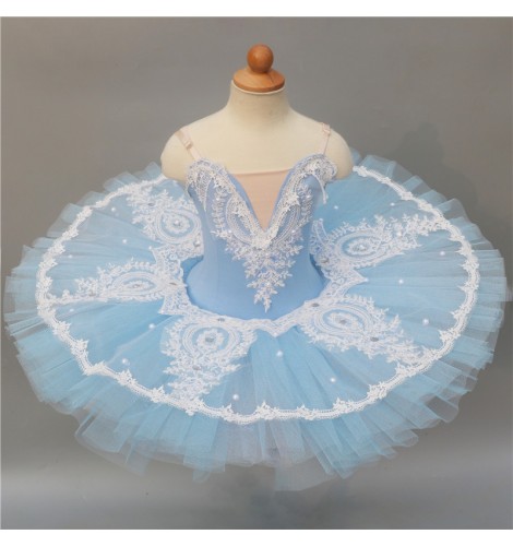 Swan lake light blue with white ballet dance dress for kids classical ...
