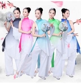 traditional chinese folk dance costume for woman dance costumes kids costume yangko girl children dress women yangge clothing