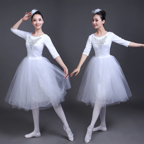 girls white ballet dress