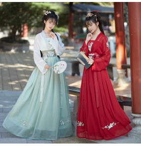 Women chinese Hanfu fairy princess dress han tang ming dynasty robes female Chinese style antique ancient costume fairy kimono dress