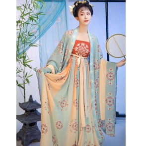 Women Chinese hanfu Tang ming qing dynasty empress cosplay dresses Chinese ancient classical dance costumes photos shooting robes for lady