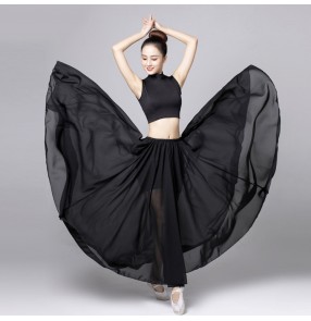Women girls modern dance ballet dress stage performance traditional classical dance costumes dress 720 degree skirt