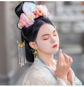 Women Hanfu headwear Song-made corolla take photos fairy empress cosplay hair crown Antique hair accessories catwalk garland performance antique headdress for female