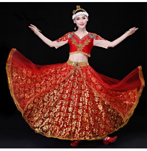 Women indian dance dress belly dance dress stage performance dress