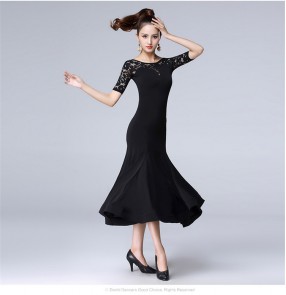 Women's ballroom dancing dresses female stage performance professional tango waltz dance dress skirts costumes