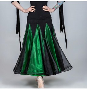 Women's ballroom dancing skirts waltz tango dance skirts flamenco skirts stage performance long skirts