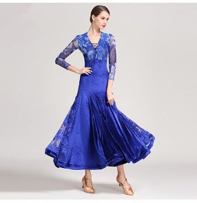 Women's ballroom tango waltz dance dresses robe de danse féminine