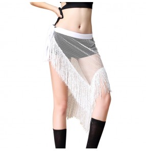 Women's belly dance wrap skirt mesh sexy fashion Indian belly dance stage performance gymnastics dance costumes hip scarf skirts