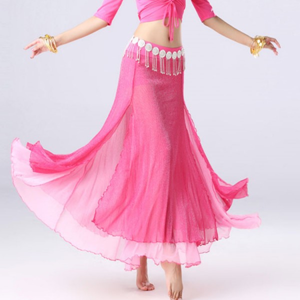 Women's belly Indian oriental queen dance skirts female stage