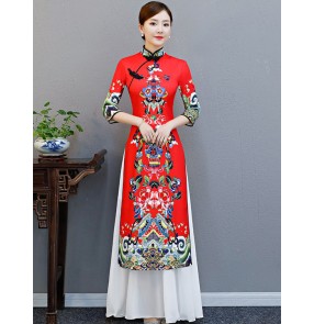 Women's Chinese dresses cheongsam traditional oriental qipao dresses evening party bridesmaid dress