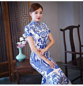 Women's chinese dresses qipao phoenix oriental photos wedding party Ceremonial traditional cheongsam dresses