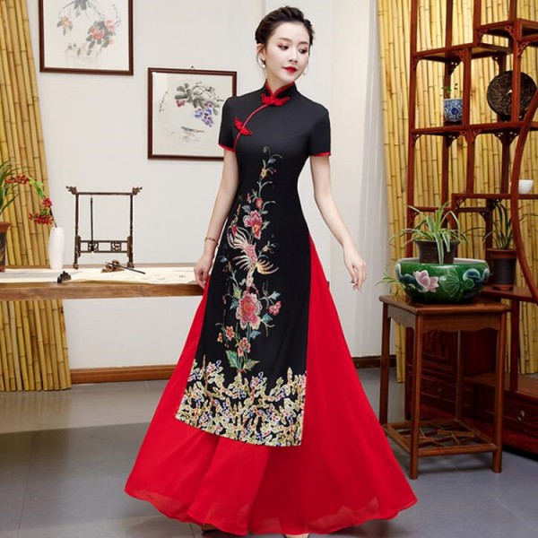 Traditional Chinese Wedding Clothes Cheongsam Dress Fashion Hanfu | vlr ...