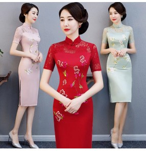 Women's chinese dresses traditional chinese style qipao dresses traditional oriental style cheongsam dresses host singer model show performance dress