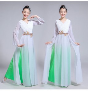 Women's Chinese folk dance costumes china traditional yangge dresses fairy drama cosplay dresses costumes