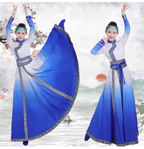 Women's chinese folk Mongolian dance costumes chinese minority stage performance mongolia dance costumes