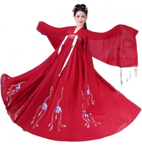 Women's chinese hanfu empress fairy princess film drama cosplay chinese dress stage performance photos shooting kimono dress for female